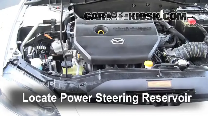 2006 Mazda 6 i 2.3L 4 Cyl. Sedan (4 Door) Power Steering Fluid Check Fluid Level